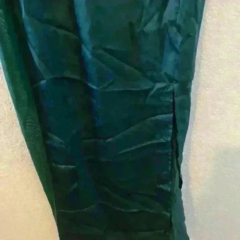 Free People Intimately Free City Cool Slip Fairy Dress Mesh In Evergreen Size S - Picture 11 of 12